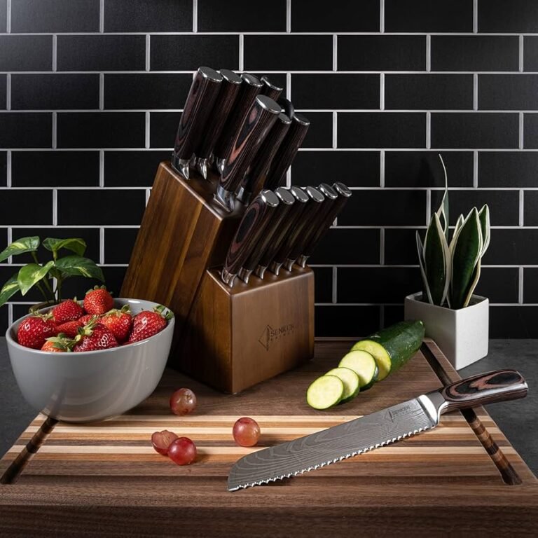 Acacia Block Knife Collections - Premium Knife Sets with Wooden Storage