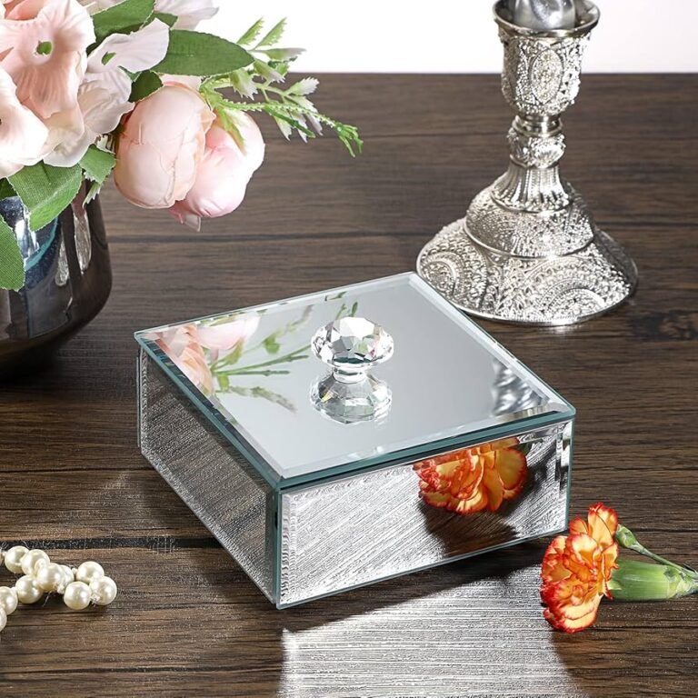 Mirrored & Glass Storage Jewelry Boxes