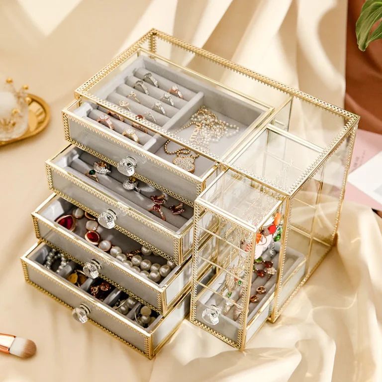 Mirrored Jewelry Boxes - Glass Storage Solutions