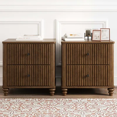 Tahari Home Nightstands - Bedroom Bedside Tables