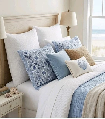 Tahari Pillow Shams Luxury Decorative Bed Shams for Elegant Bedrooms