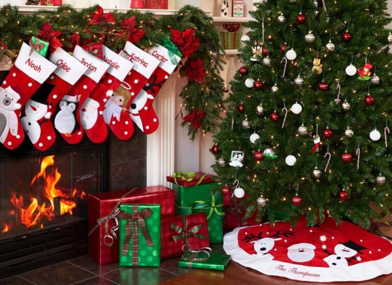 Tree Skirts and Christmas Stockings for Holiday Decor